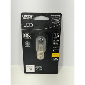 Feit Electric LED Refrigerator Light Bulb 15W Equivalent‎ E17 Intermediate T7